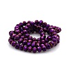 Full Plated Faceted Rondelle Electroplate Glass Beads Strands GLAA-A024D-FP03-2