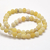 Frosted Natural Weathered Agate Beads Strands G-F367-8mm-11-4