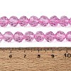 Crackle Transparent Glass Beads Strands GLAA-N068-06A-12-4