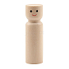 Unfinished Wooden Peg Dolls WOCR-PW0003-73H-1