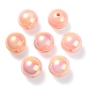 UV Plating Rainbow Iridescent Acrylic Beads PACR-E001-04C-2