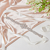 Alloy Crystal Rhinestone Flower Bridal Belt AJEW-WH0258-594-3