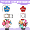 120Pcs 2 Colors UV Plating Acrylic European Beads OACR-PA0001-61-2