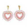 Glass Seed Bead Dangle Earrings EJEW-MZ00768-4