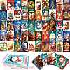 50Pcs Christmas Paper Greeting Cards DIY-P085-15A-3