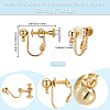 20Pcs 316 Stainless Steel Clip-on Earring Findings STAS-BBC0008-59G-2