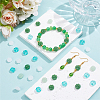 160Pcs 4 Colors Spray Painted Glass Beads GLAA-SC0003-41-4