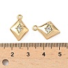Brass Micro Pave Cubic Zirconia Pendants KK-S531-12G-C-3