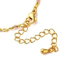 Brass Chain Necklace Making KK-K337-13G-02-3