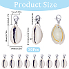 SUNNYCLUE 30Pcs Natural Cowrie Shell Pendant Decorations HJEW-SC0001-42-2