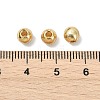 SHEGRACE Brass Textured Round Beads XGRPCU095-298G-3