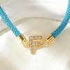 Adjustable Nylon Cord Bracelets X-BJEW-C096-01G-06-2