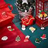 48Pcs 12 Styles Christmas Theme Opaque Resin Cabochons CRES-SC0002-54-4