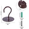 Iron Wall Hooks AJEW-WH0018-48D-2