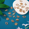 28Pcs 7 Styles Alloy Colorful Enamel Connector Charms FIND-TA0002-46-13