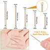 150Pcs 5 Style Eco-Friendly Brass Bar Links KK-SC0002-74KCG-2