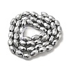 Electroplated Strong Magnetic Synthetic Hematite Beads Strands G-P518-02E-2