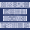 18Pcs PET Embroidery Template DIY-ME0003-65-1
