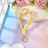 Cotton Braided Flower Pendant Decorations AJEW-TAC0030-032G-14-4