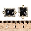 Natural Obsidian Faceted Rectangle Links G-I375-07G-01-3