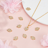 10Pcs Brass Micro Pave Cubic Zirconia Charms KK-HY0004-34-2