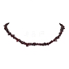 Natural Garnet Chip Beaded Necklace NJEW-JN04615-09-1