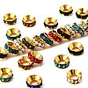 Brass Rhinestone Spacer Beads RB-A020-9mm-G-1