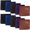 10Pcs 5 Colors Imitation Silk Men's Suit Square Scarf AJEW-CY0002-34A-1
