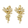 Brass Micro Pave Cubic Zirconia Pendants KK-I358-029G-1