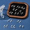 2 Pairs Alloy Stud Earrings for Women EJEW-FS0001-27C-9