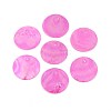 AB Color Plated Capiz Shell Pendants X-SSHEL-T008-01D-1
