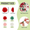 60Pcs 4 Colors Frosted Trabsparent Resin Cabochons RESI-TA0005-09-4