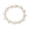Synthetic Turquoise & Non-magnetic Hematite Beads Stretch Bracelets for Women Men BJEW-JB13727-01-2