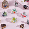 4Pcs 4 Colors Plastic Fish Tanks AJEW-HY0002-56-2