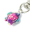 Sea Turtle Synthetic Turquoise Pendant Decorations HJEW-JM02143-7