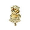 Black Golden Zinc Alloy Brooches JEWB-E037-06G-02-2