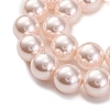 Baking Painted Pearlized Glass Pearl Round Bead Strands PEAR-H019-02E-01-4