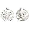 Non-Tarnish 201 Stainless Steel Pendants LS-STAS-M318-10P-1