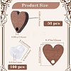 50Pcs Wood Stud Earring Finding FIND-SP0001-19C-2