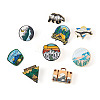 10Pcs 10 Style 
Creative Zinc Alloy Brooches JEWB-YS0001-06-2