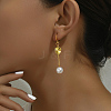 Fashionable Stainless Steel Round Tassel Hoop Earrings WT4683-4