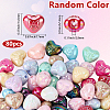 80Pcs AB Color Plated Opaque Acrylic Beads OACR-SP0002-45A-2