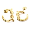 304 Stainless Steel Knot Stud Earrings EJEW-B023-06G-2