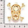 Rack Plating Alloy Rhinestone Pendants PALLOY-N176-108B-G-3