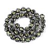 Handmade Foil Glass Lampwork Beads Strands FOIL-Q002-09C-2