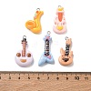 Printed Opaque Resin Imitation Musical Instrument Pendants RE-CBADD3D-02-3