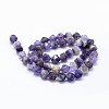 Natural Chevron Amethyst Beads Strands G-F523-41-8mm-2