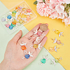   3 Sets Angle with Star Acrylic Pendants FIND-PH0009-12-3