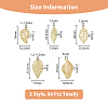 50Pcs 5 Styles Rack Plating Alloy Pendants FIND-DC0002-89-2