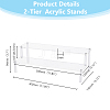 2-Tier Acrylic Organizer Display Riser Rack ODIS-WH0070-11B-02-2